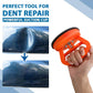 Suction cups to remove dents from car bodywork
