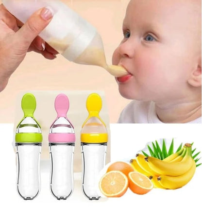 Hot Sale 👼Squeezable Baby Spoon Bottle（3pcs）