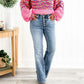 👖Bootcut-Jeans mit Knopffalte für Frauen🔥kostenloser Versand