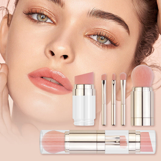 ⏳Begrenzte Zeit 50% Rabatt💥5-I-1 Tragbares Teleskop-Make-up-Pinselset