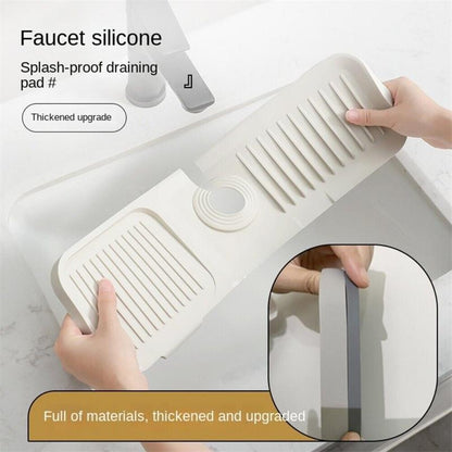 🔥2027 New Arrivals: 50% Off for a Limited Time!🔥Silicone Faucet Splash Guard and Drain Mat
