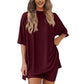 💞LETZTER TAG – 57 % RABATT🌸 Lässiges, locker geschnittenes zweiteiliges Sommer-Set für Damen💃