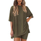 💞LETZTER TAG – 57 % RABATT🌸 Lässiges, locker geschnittenes zweiteiliges Sommer-Set für Damen💃