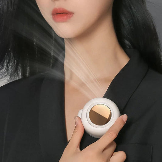 🌀 Cyclone Clip-On Neck Fan – Tragbare Kühlung, Freiheit ohne Hände