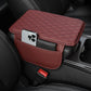 🏆 Last Day Special Price £9.99!🚗Universal Faux Leather Car Armrest Box Booster Cushion – Quilted Armrest Pad with Storage Pocket
