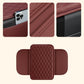 🏆 Last Day Special Price £9.99!🚗Universal Faux Leather Car Armrest Box Booster Cushion – Quilted Armrest Pad with Storage Pocket
