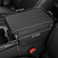 🏆 Last Day Special Price £9.99!🚗Universal Faux Leather Car Armrest Box Booster Cushion – Quilted Armrest Pad with Storage Pocket