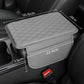 🏆 Last Day Special Price £9.99!🚗Universal Faux Leather Car Armrest Box Booster Cushion – Quilted Armrest Pad with Storage Pocket
