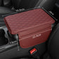 🏆 Last Day Special Price £9.99!🚗Universal Faux Leather Car Armrest Box Booster Cushion – Quilted Armrest Pad with Storage Pocket
