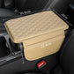 🏆 Last Day Special Price £9.99!🚗Universal Faux Leather Car Armrest Box Booster Cushion – Quilted Armrest Pad with Storage Pocket
