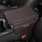 🏆 Last Day Special Price £9.99!🚗Universal Faux Leather Car Armrest Box Booster Cushion – Quilted Armrest Pad with Storage Pocket