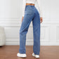 ⏰Neuer exklusiver Flash Sale 50 % RABATT🔥Lässige Stretchjeans mit hoher Taille, mehreren Taschen und weitem Bein