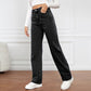 ⏰Neuer exklusiver Flash Sale 50 % RABATT🔥Lässige Stretchjeans mit hoher Taille, mehreren Taschen und weitem Bein