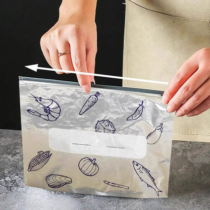 ♻️Reusable Aluminum Foil Sealable Storage Bags✨（10Pcs）