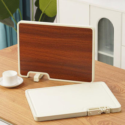 🔥Doppelseitiges antibakterielles Schneidebrett mit Ständer