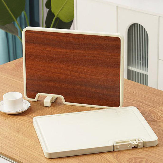 🔥Doppelseitiges antibakterielles Schneidebrett mit Ständer