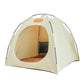 🐾 JETZT 50 % RABATT!🏕️ Zusammenklappbares Haustierzelt – Faltbares Design & beidseitig verwendbares Kissen – Kühle Sommer/Warme Winter 🐱