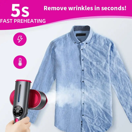 📢📢50 % RABATT!!! 🔥✨ Handdampfglätter – Intensiver Dampf, schnelles Aufheizen & 90° drehbarer Kopf | Ideal für Reisen und Zuhause ⚡