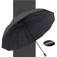 12-fach gefaltbarer, großer, windfester Regenschirm