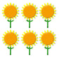 Kreativer Sonnenblumen-Wandhaken mit lachendem Gesicht