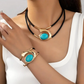 ✨🐌 #DurableBohoJewelry #AcrylicStoneSet" #DurableBohoJewelry #AcrylicStoneSet"Vintage Boho Halskette & Armband Set