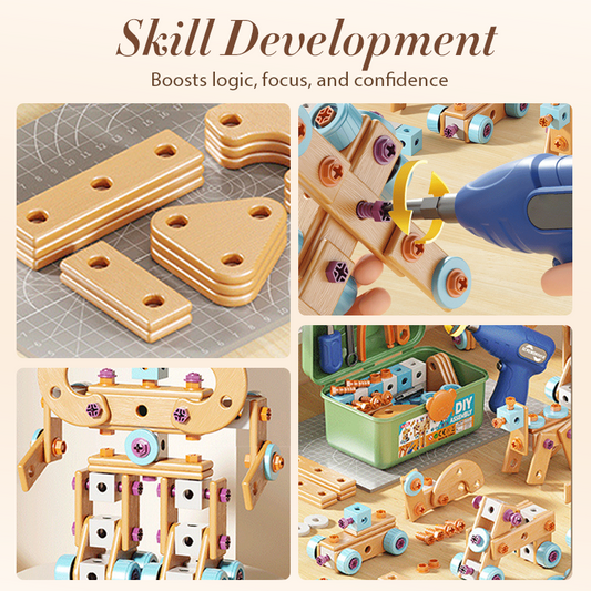🧰 50% OFF🧩 Children's tool kit, fun DIY, develops children's practical skills🎪🔩