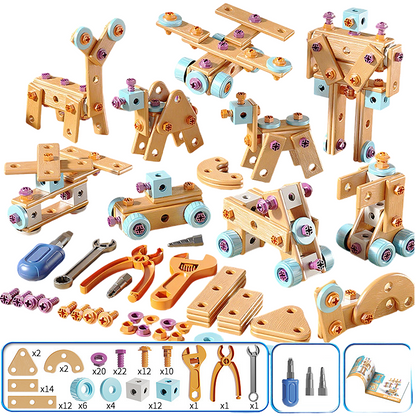 🧰 50% OFF🧩 Children's tool kit, fun DIY, develops children's practical skills🎪🔩