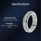 🎊Fröhliches Neujahr! 50% auf alles ⏰💖Drehbarer Spinner-Ring aus Titanstahl mit Zirkonia