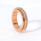 🎊Fröhliches Neujahr! 50% auf alles ⏰💖Drehbarer Spinner-Ring aus Titanstahl mit Zirkonia