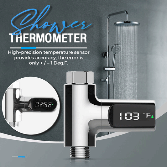 ✨ Einfaches Duschthermometer – Sofortige Temperaturanzeige! Sicher & praktisch für Dusche & Babybad