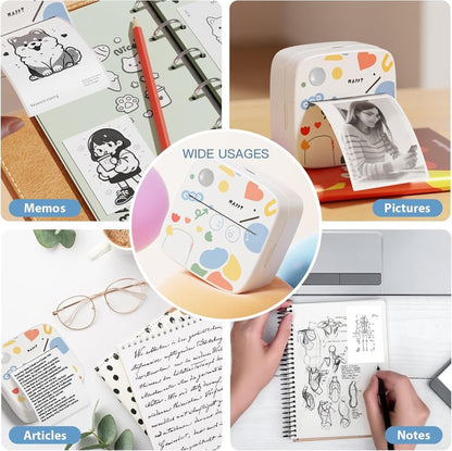 🎁 Weihnachtsaktion 50 % Rabatt!! 🖨️ Mini-Stickerdrucker zum Mitnehmen✨ Tragbarer Bluetooth-Drucker für DIY-Projekte und Geschenke🔖