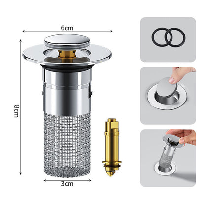 🚿✨ 💥LAST DAY Buy 1 Get 1 Free!!🔥Stainless Steel Floor Drain Filter – Stop Hair Clogs Before They Start