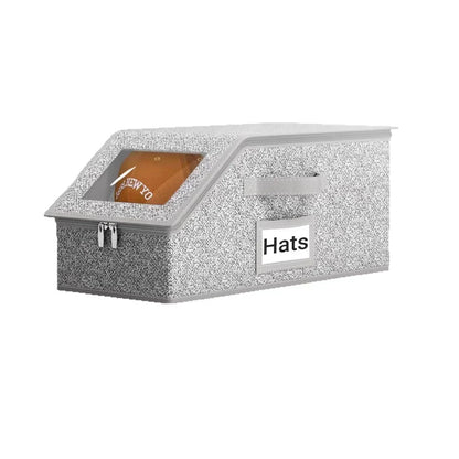 ⏳Time-Limited Special⏰Stackable Baseball Cap Boxes – Space-Saving & Dustproof, Keep Hats Tidy & Easy to Find📦