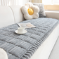 Gestepptes Cord-Sofa-Kissen mit rutschfester Unterseite