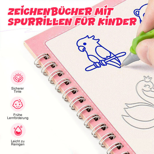 🔥Solange der Vorrat reicht 40 % Rabatt!🎉Zeichenbücher mit Spurrillen für Kinder