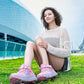 LED-beleuchtete Rollschuhe mit abnehmbaren Rädern