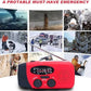📻 ☀️ Notfallradio – Solar & Kurbelbetrieb, USB-Ladung, Wetteralarm & Robust für Outdoor/Krise 🔋