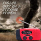 📻 ☀️ Notfallradio – Solar & Kurbelbetrieb, USB-Ladung, Wetteralarm & Robust für Outdoor/Krise 🔋