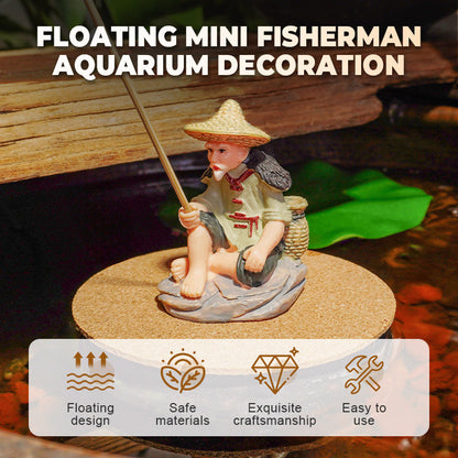 Schwimmende Angler Dekofigur für Aquarium
