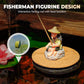 Schwimmende Angler Dekofigur für Aquarium