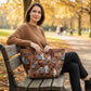 Bestickte Tragetasche aus Canvas mit Zebra-Motiv