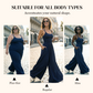 ☀️ Damen Sommer-Jumpsuit – Spaghettiträger, geraffte Taille, weites Bein, atmungsaktiv & figurbetont, S–XL