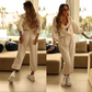 👚 56% RABATT! 💎 Bequemer Casual Jumpsuit mit Kapuze – Reine Baumwolle, Weite Beine & Praktische Taschen 🌿