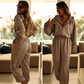 👚 56% RABATT! 💎 Bequemer Casual Jumpsuit mit Kapuze – Reine Baumwolle, Weite Beine & Praktische Taschen 🌿