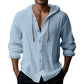 👕 50% RABATT! 🔥 Herren Freizeit-Langarm-Kapuzenpullover in Uni-Farbe – Weicher Stoff, Bequemer Schnitt & Perfekt für Den Alltag 🏠