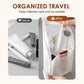 Portable Breathable Mesh Toiletry Bag - Multi-Compartment Bathroom & Makeup Organizer with Independent Toothbrush Slot, Quick-Dry Mesh Bag for Gym, Business Trip to Store Toiletries for Men & Women