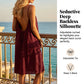 💥Begrenzte Zeit kostenloses Geschenk🌸🩰Cami-Kleid mit sexy Rückenfreiheit & verstellbarem Kordelzug ✨