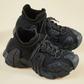 Slip-On Freizeitschuhe aus Strick