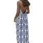 Sommerliches rückenfreies Damen-Maxikleid mit Spaghettiträgern