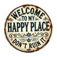 Vintage-Metallschild "Happy Place"